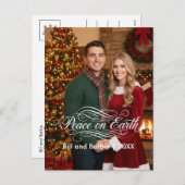 Vrede op Aarde Koppels Foto Front Feestdagenkaart (Voorkant / Achterkant)