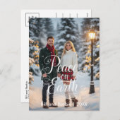 Vrede op Aarde Koppels Foto Front Feestdagenkaart (Voorkant / Achterkant)