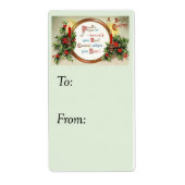  vrede op aarde - Label met cadeau (Voorkant)