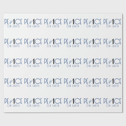 Vrede op aarde met kerstcadeautje voor Fox Cadeaupapier (Vlak)