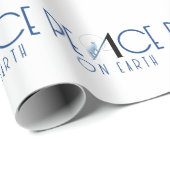 Vrede op aarde met kerstcadeautje voor Fox Cadeaupapier (Rol Hoek)