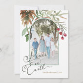 Vrede op aarde met kerstgroenfoto (Voorkant)
