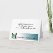 Vrede op Aarde met kerstkaart Feestdagen Kaart (Achterkant)