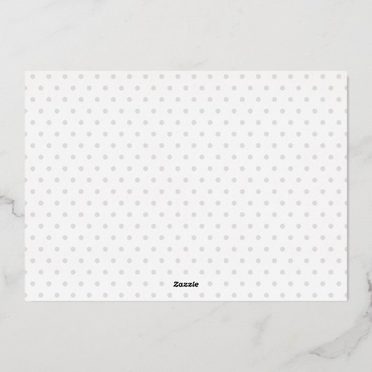 Vrede op aarde met kerstmis Foto geboorteaankondig Folie Feestdagenkaart (Achterkant)