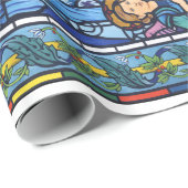 Vrede op Aarde, met Raphaelite gekleurd glas Cadeaupapier (Rol Hoek)