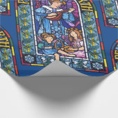 Vrede op Aarde, met Raphaelite gekleurd glas Cadeaupapier (Hoek)