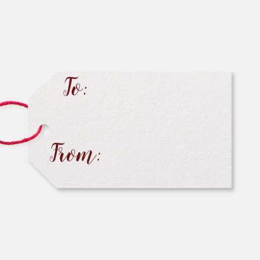 Vrede op aarde met sneeuwvlok cadeaulabel (Achterkant Horizontaal)