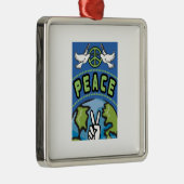 Vrede op aarde metalen ornament (Rechts)