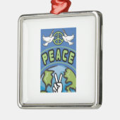 Vrede op aarde metalen ornament (Links)