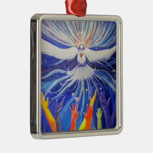 Vrede op aarde metalen ornament (Rechts)