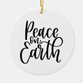 Vrede op aarde Moderne Christelijke kerstboom Keramisch Ornament (Voorkant)