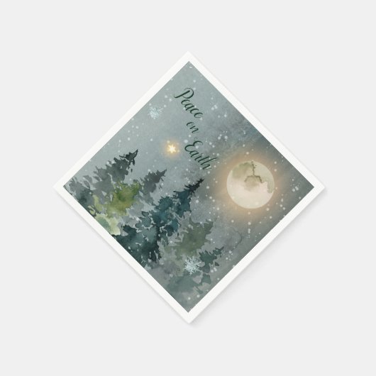 Vrede op aarde Moderne kerstfeestdag in de Waterve Servet (Hoek)