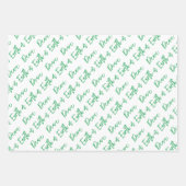 Vrede op Aarde Moderne Vakantie Typografie Inpakpapier Vel (Voorkant)