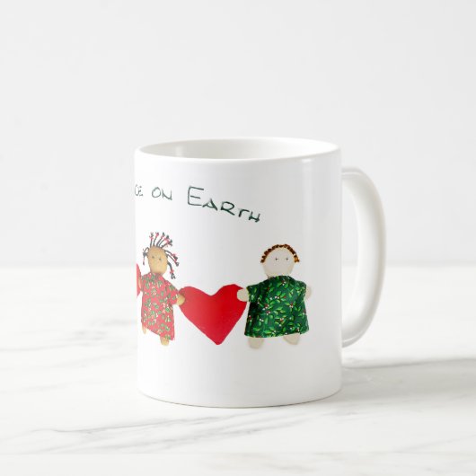 vrede op aarde - mok (Voorkant rechts)