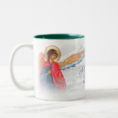 "Vrede op aarde" mok met engelen (Links)