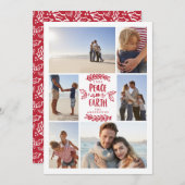 Vrede op aarde multi-fotokerstkaart feestdagenkaart (Voorkant / Achterkant)