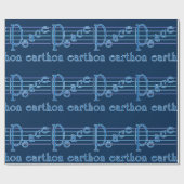 Vrede op Aarde Musical Pattern Cadeaupapier (Vlak)