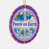 Vrede op aarde naast elkaar keramisch ornament (Rechts)
