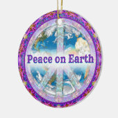 Vrede op aarde naast elkaar keramisch ornament (Links)
