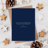 Vrede op Aarde Navi Blue Dog Kinder Foto Kerst Feestdagenkaart