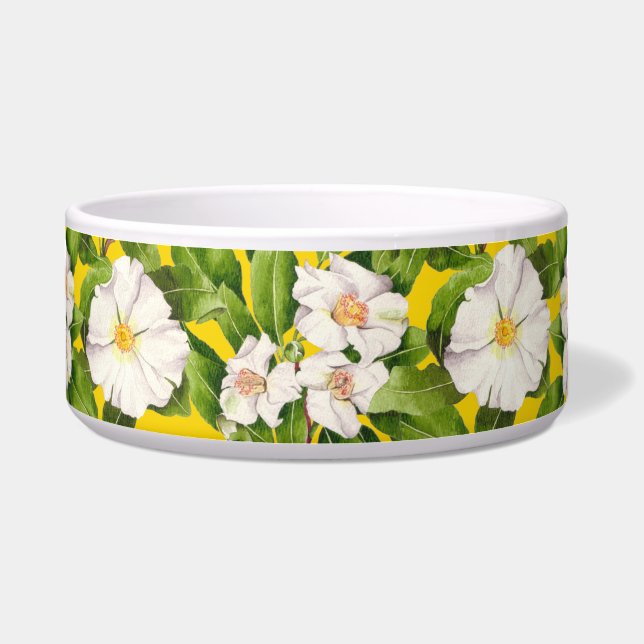 'Vrede op Aarde' op een Salade Bowl Voerbakje (Voorkant)