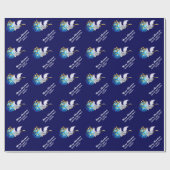 Vrede op aarde. Peace Dove Custom Year Vakantie Cadeaupapier (Vlak)