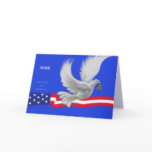 Vrede op aarde. Peace Dove Patriotic Kerstmis