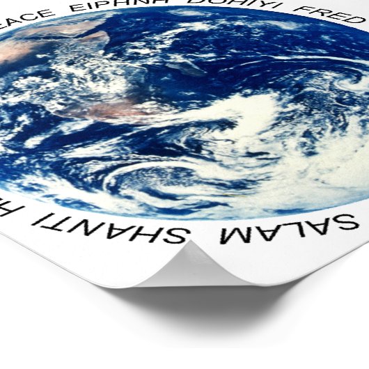 Vrede op aarde poster (Hoek)