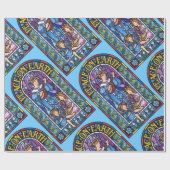 Vrede op Aarde Pre-Raphaelite glas in lood Cadeaupapier (Vlak)