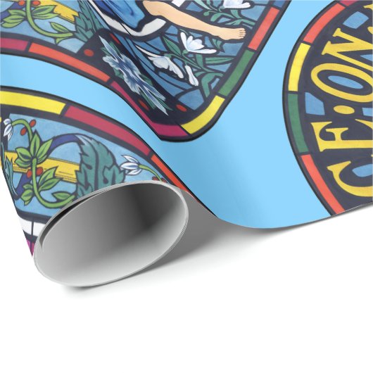 Vrede op Aarde Pre-Raphaelite glas in lood Cadeaupapier (Rol Hoek)