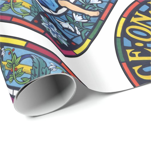 Vrede op Aarde Pre-Raphaelite glas in lood Cadeaupapier (Rol Hoek)