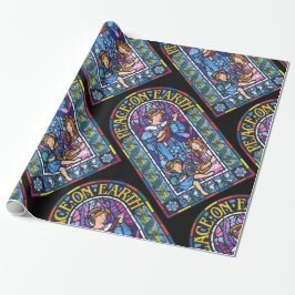 Vrede op Aarde Pre-Raphaelite glas in lood Cadeaupapier