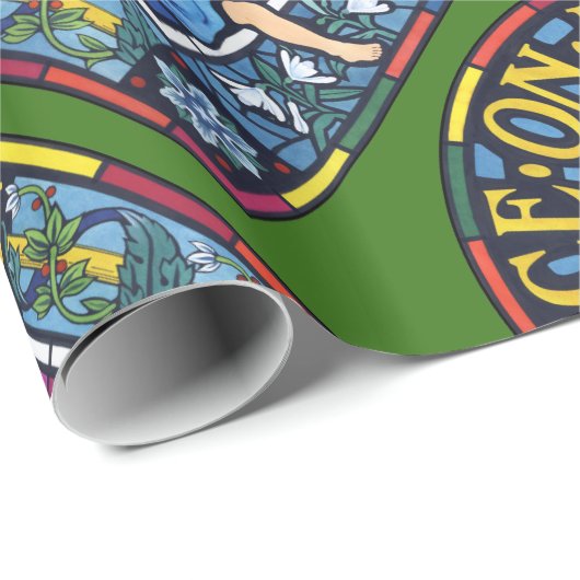 Vrede op Aarde Pre-Raphaelite glas in lood Cadeaupapier (Rol Hoek)