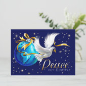 Vrede op aarde. Professionele kerstKaarten Feestdagenkaart (Staand voorkant)