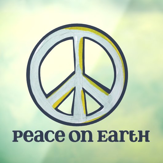 Vrede op aarde raamsticker (Vel 3)