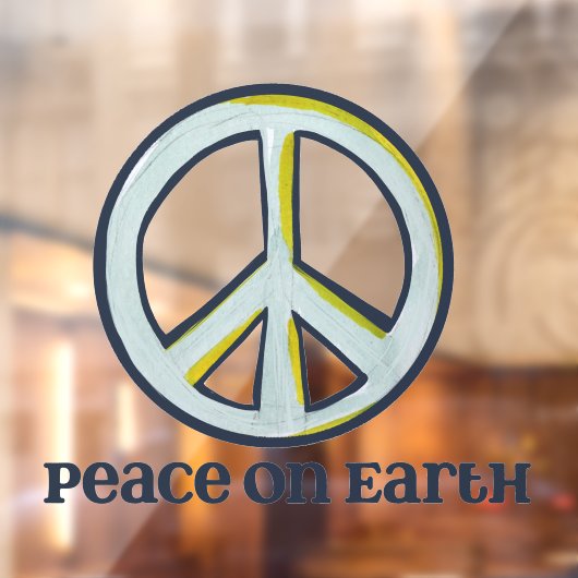 Vrede op aarde raamsticker (Vel 2)