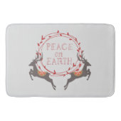 Vrede op Aarde rendiervakantie Badmat (Voorkant)