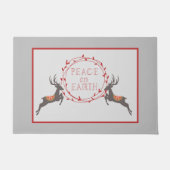 Vrede op Aarde rendiervakantie Deurmat (Voorkant)