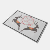 Vrede op Aarde rendiervakantie Deurmat (Schuin)