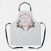Vrede op Aarde rendiervakantie Schort (Voorkant)