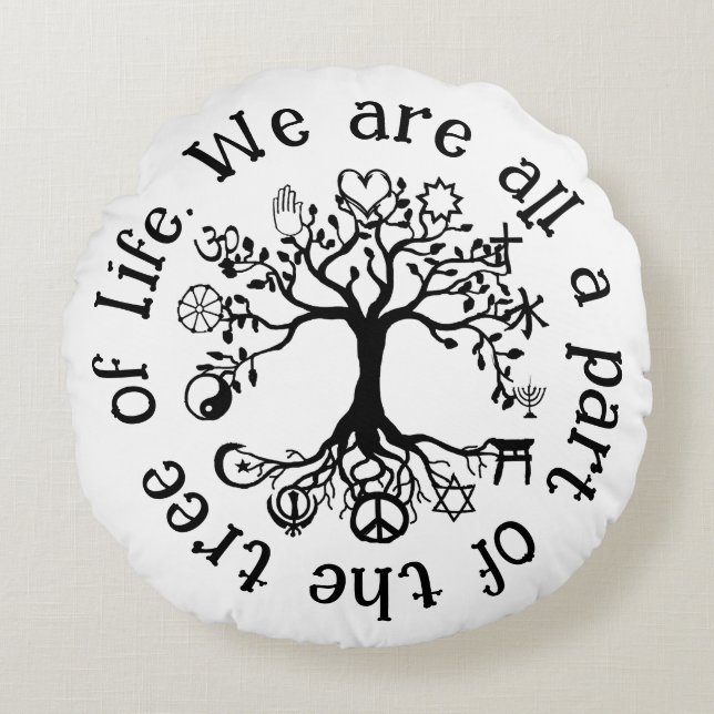 Vrede op aarde rond kussen (Voorkant)