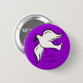 Vrede op aarde ronde button 5,7 cm (Voorkant /achterkant)