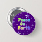 Vrede op aarde ronde button 5,7 cm (Voorkant /achterkant)