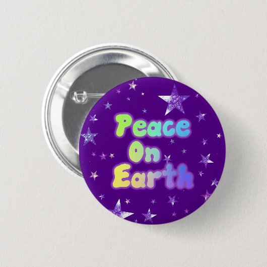 Vrede op aarde ronde button 5,7 cm (Voorkant /achterkant)