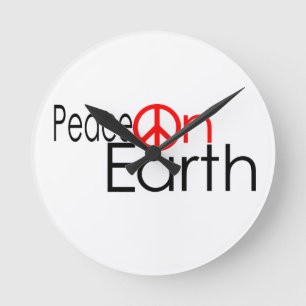 Vrede op aarde ronde klok