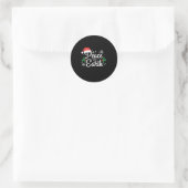 Vrede op aarde ronde sticker (Tas)