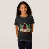 Vrede op aarde: Santa Reindeer Buffalo Pset Tree C T-shirt (Voorkant volledig)