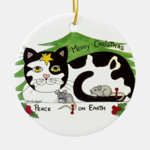VREDE OP AARDE schattige versiering, dat moet wel. Keramisch Ornament