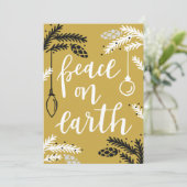 Vrede op aarde Schrijf je eigen bericht Feestdagenkaart (Staand voorkant)