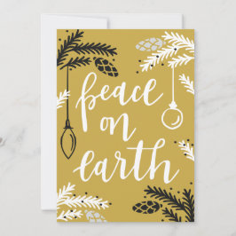 Vrede op Aarde Schrijf Je Eigen Boodschap Feestdagenkaart